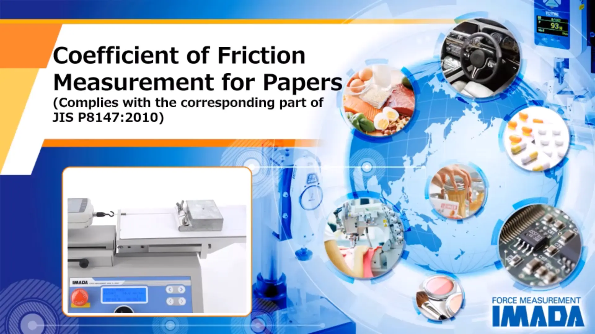 Coefficient of Friction Measurement for Papers (Complies with the corresponding part of JIS P8147: 2010)